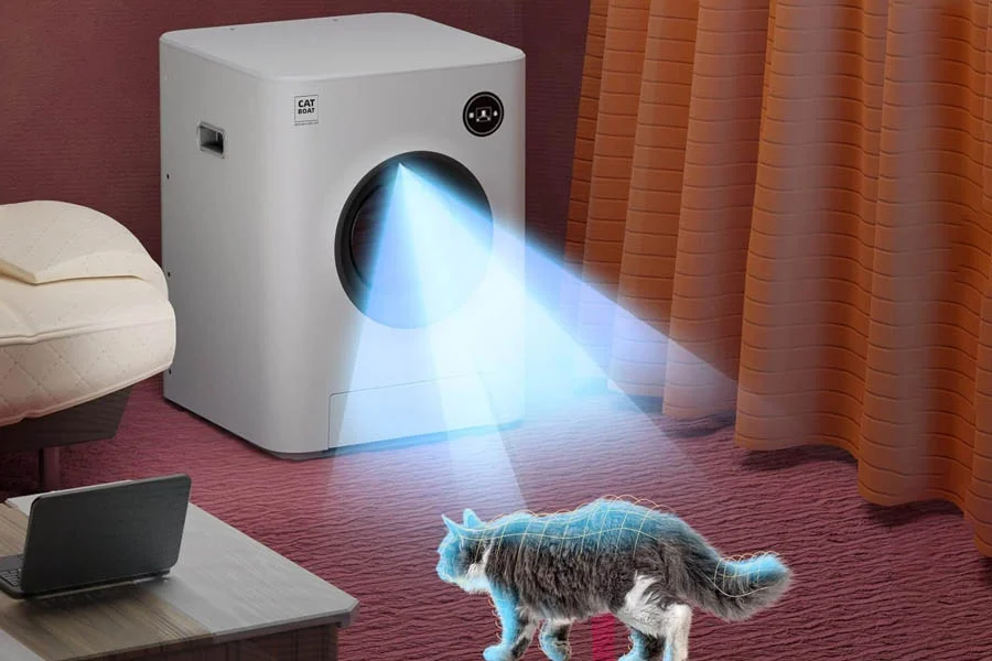 cat self cleaning litter box