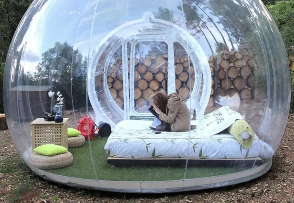 outdoor garden bubble tent