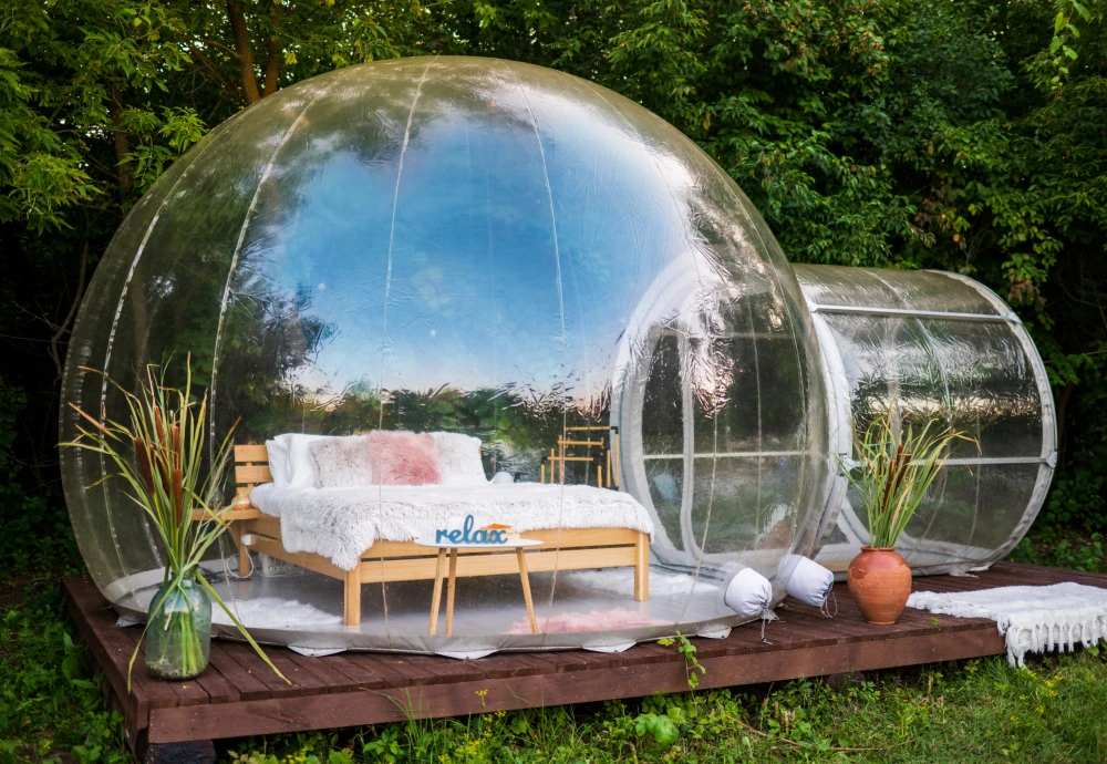 outdoor garden bubble tent